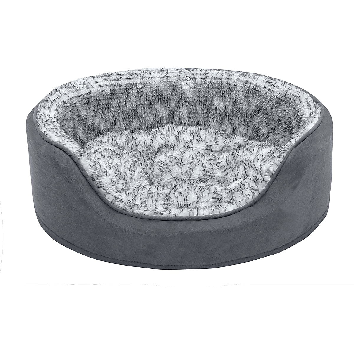 Frisco Cable Knit Calming Donut Cat Bed image 1